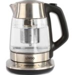 Bouilloire théière, capacité 1,7 L, puissance 1850-2200 W, température réglable de 40 à 100 °C