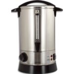 Percolateur capacité de 6,8 L, soit environ 40 tasses, puissance 950 W, 2 fonctions : percolation et mai