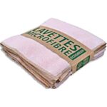 Lavette microfibre recyclée rose 38x38cm 220gr/m² - lot de 5 HI670