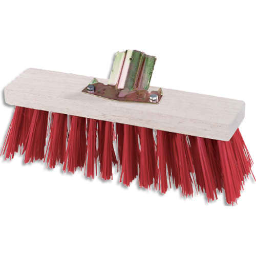 481620_d1-1.jpg Balai cantonnier 32 cm, fibre pvc rouge, douille fer – Image 1