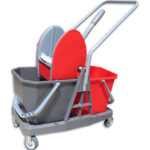 Chariot de lavage 2x20l avec presse MR89