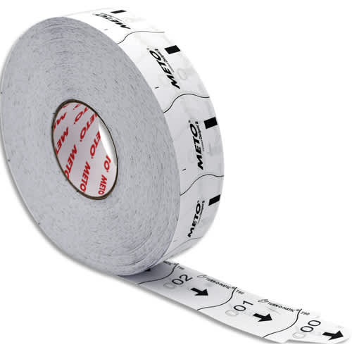 481699_d1.jpg METO Tickets t90, blanc carton de 6 rouleaux de 4000 tickets numéro consécutif à 3 chiffres, 39649170 – Image 1