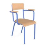 Chaise professeur en applique ral: bleu 5015T6