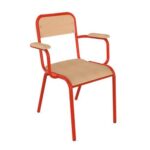 Chaise professeur encastré ral: bleu 5015T6