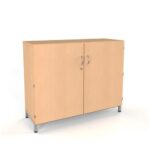 Armoire basse portes battantes ral: bleu 5015