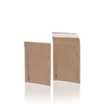 AIRPRO Boîte 100 pochettes de protection bulle papier dimension intérieure 150x215 kraft brun 12282