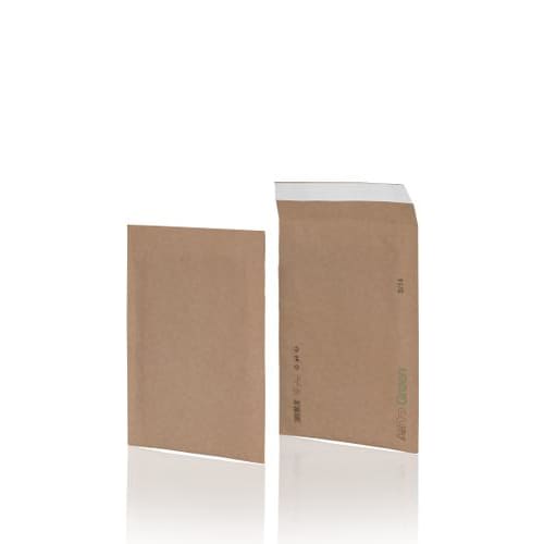 484041_d1-1.jpg AIRPRO Boîte 100 pochettes de protection bulle papier dimension intérieure 180x265 kraft brun 12284 – Image 1