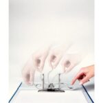 LEITZ Classeur à levier 2 faces personnalisables 180°, A4, 8 cm, PVC blanc – Image 3