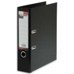 CALIPAGE Classeur à levier en polypropylène intérieur/extérieur. Dos 8 cm. Format A4. Coloris Noir.