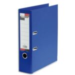 CALIPAGE Classeur à levier en polypropylène intérieur/extérieur. Dos 8 cm. Format A4. Coloris Bleu foncé.
