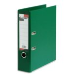 CALIPAGE Classeur à levier en polypropylène intérieur/extérieur. Dos 8 cm. Format A4. Coloris Vert foncé.