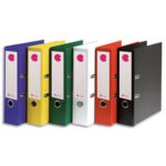CALIPAGE Classeur à levier en polypropylène intérieur/extérieur. Dos 8 cm. A4. Coloris assortis standard