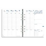 QUO VADIS Recharge Timer format 21, Septembre à Décembre à la verticale papier Blanc 15x21 cm