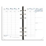 QUO VADIS Recharge Timer format 17, Septembre à Décembre à la verticale papier Blanc 10x17 cm