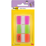 POST-IT Marque-pages POST-IT® rigides (3x22) couleurs vives