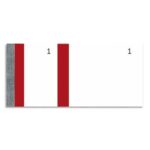 EXACOMPTA Bloc vendeur 100 feuillets 60x135 mm Rouge