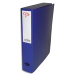 PERGAMY Boîte de classement dos de 6 cm, en polypropylène 7/10e. Coloris bleu