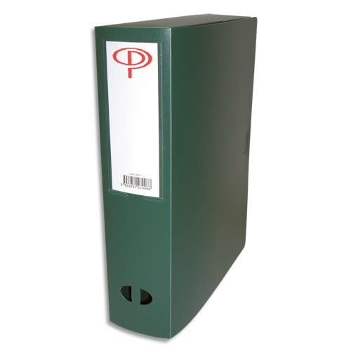 528921_d1.jpg PERGAMY Boîte de classement dos de 8 cm, en polypropylène 7/10e. Coloris vert – Image 1