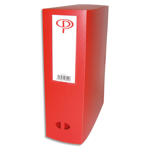 529161_d1.jpg PERGAMY Boîte de classement dos de 10 cm, en polypropylène 7/10e. Coloris rouge – Image 1