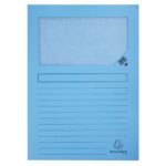 EXACOMPTA Paquet de 25 pochettes coins en carte 120g avec fenêtre, assortis pastel – Image 2