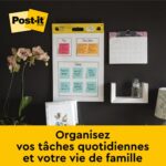 POST-IT Bloc de 20 feuilles auto-adhésives Blanches avec chevalet intégré (Table Top) 50,8 x 58,4 cm – Image 3