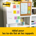 POST-IT Bloc de 20 feuilles auto-adhésives Blanches avec chevalet intégré (Table Top) 50,8 x 58,4 cm – Image 4