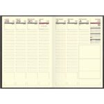 LECAS Agenda LEZARD Janvier à Décembre, 16x24cm assortiment Noir / Marron / Rouge / Bleu