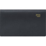 BREPOLS Agenda Janvier à Décembre GENOVA Accent 776, à l'italienne, spiralé,bilingue, 8,9x16cm, noir