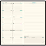 EXACOMPTA Semainier poche ESPACE 17,Janvier à Décembre, note, 17,5x9cm, couv Barbara PVC assor