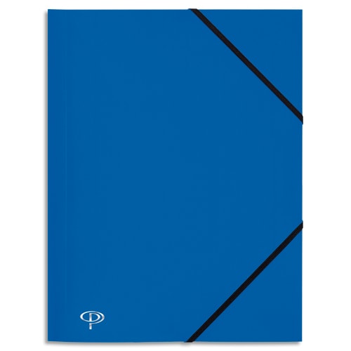 580348_d1.jpg PERGAMY Chemise 3 rabats et élastique en polypropylène 4/10e Bleu marine. – Image 1