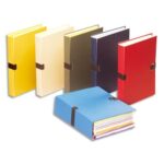 PERGAMY Chemise extensible recouverte de papier toilé Bleu clair