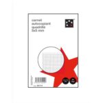 PERGAMY Carnet quadrillé 5x5mm format 10,5x14,8cm. 50 feuilles autocopiantes en tripli