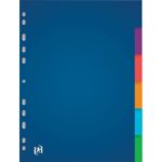 OXFORD Intercalaire Color Life, 6 positions en polypropylène translucide 3/10e. Format A4. Assortis