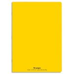 CONQUERANT C9 Cahier piqûre 21x29,7cm 96 pages 90g grands carreaux Seyès. Couverture polypropylène Jaune