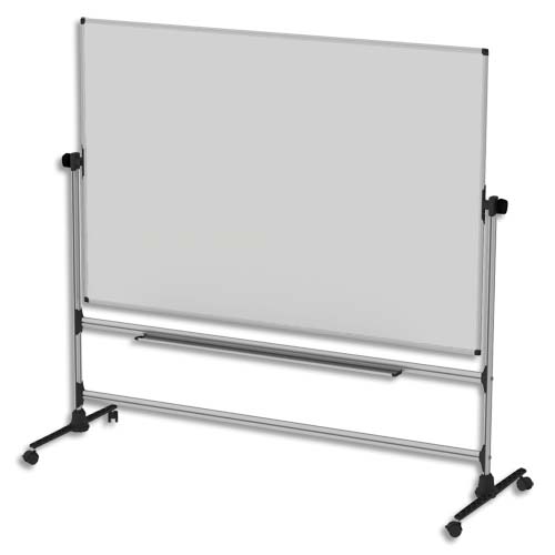 602307_d1.jpg BI-OFFICE Tableau Blanc Earth pivotant double face émaillé, magnétique, mobile Ft L120 x H90 cm, H180 cm – Image 1