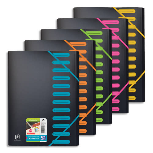 603571_d1.jpg OXFORD Trieur STUDENT 12 positions en polypropylène opaque. Fermeture par élastique. Coloris assortis – Image 1