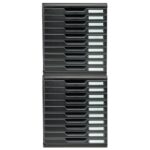 EXACOMPTA Module de classement 10 tiroirs format A4+ Dimensions L28,8 x H32 x P35 cm ECOBlack Noir – Image 2