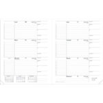 QUO VADIS Agenda Le Principal d'Août à Août + répertoire, format 18 x 24 cm couverture Impala Noir