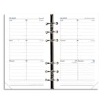 QUO VADIS Recharge Timer format 17, Septembre à Décembre à l'horizontale papier Blanc 10x17 cm