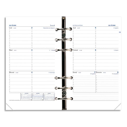 606573_d1-1.jpg QUO VADIS Recharge Timer format 21, Septembre à Décembre à l'horizontale papier Blanc 15x21 cm – Image 1