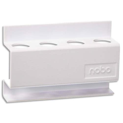 606609_d1.jpg NOBO Porte-marqueurs magnétique, capacité 4 marqueurs, blanc – Image 1