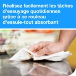 TORK Paquet de 2 rouleaux Essuie-tout Premium Extra absorbant gaufré 2 plis 64 formats 23 x 24 cm – Image 4