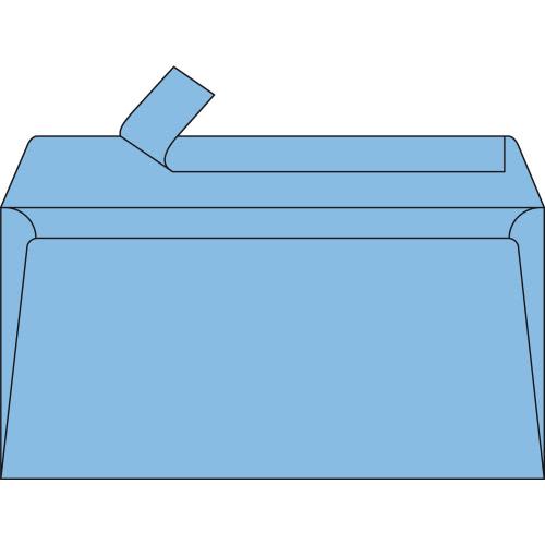 628097_d1-1.jpg CLAIREFONTAINE Paquet de 20 enveloppes 120g POLLEN 11x22cm (DL). Coloris Bleu lavande – Image 1