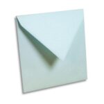 CLAIREFONTAINE Paquet de 20 enveloppes 120g POLLEN 16,5x16,5cm. Coloris Bleu lavande