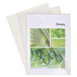 EXACOMPTA Boîte de 100 pochettes coin en PVC 14/100 ème. Coloris cristal. – Image 4