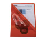 EXACOMPTA Boîte de 100 pochettes coin en PVC 14/100 ème. Coloris Rouge. – Image 4