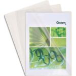 EXACOMPTA Boîte de 50 pochettes coin en PVC 20/100 ème. Coloris cristal.