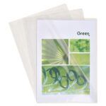 EXACOMPTA Boîte de 50 pochettes coin en PVC 20/100 ème. Coloris cristal. – Image 2