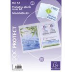 EXACOMPTA Sachet de 10 étuis 4 faces en PVC 30/100 ème. Format 30 x 21 cm.