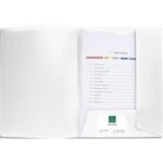 EXACOMPTA Chemise à 2 rabats personnalisable CARTOCOM de. En polypropylène. Coloris Blanc.